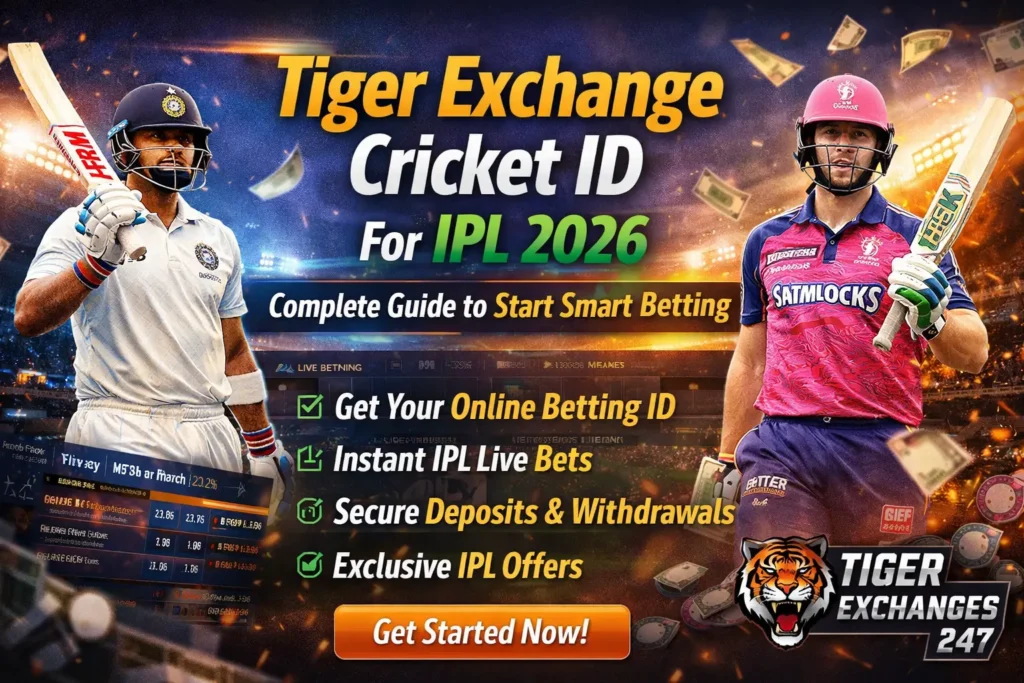 Tiger Exchange Cricket ID IPL 2026 online betting banner